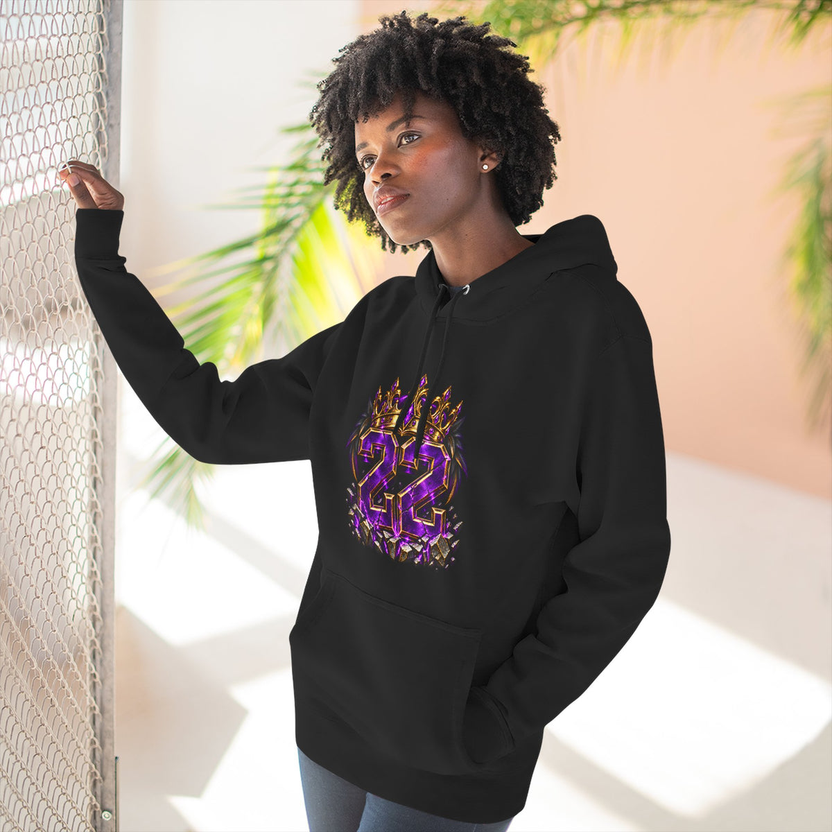 22nd Birthday Crown Graphic Hoodie
