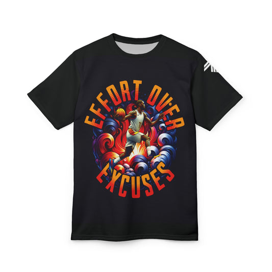Effort Over Excuses Unisex Tee, Basketball Throwback