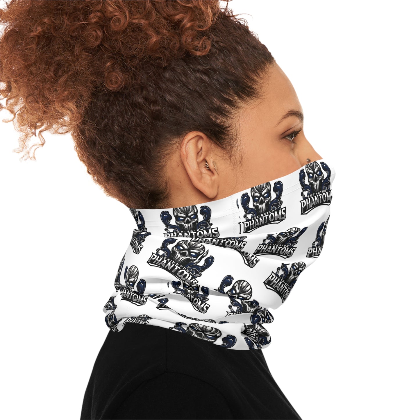 Phantoms White Logo Neck Gaiter