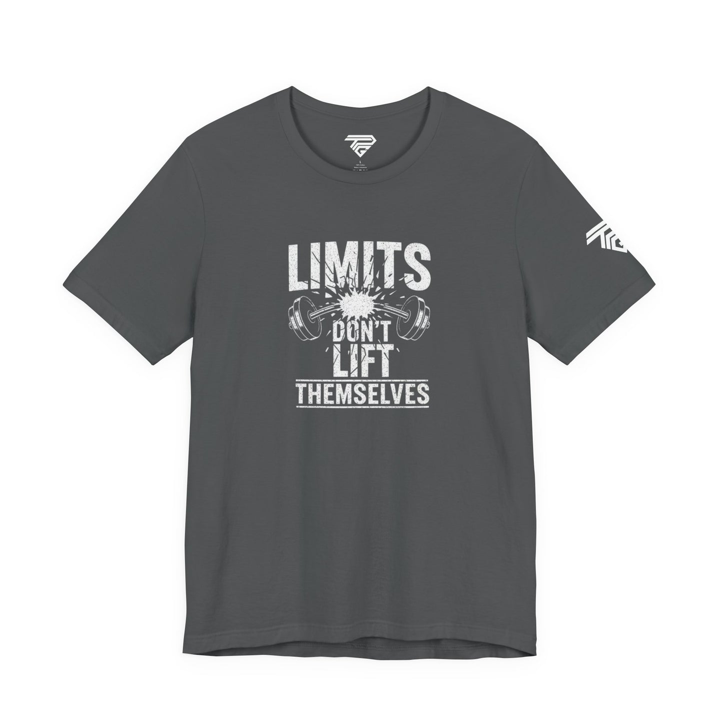 Gym Motivation T-Shirt – “Limits Don’t Lift Themselves” Fitness Tee