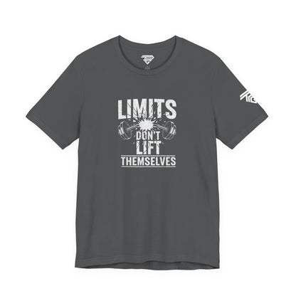 Gym Motivation T-Shirt – “Limits Don’t Lift Themselves” Fitness Tee