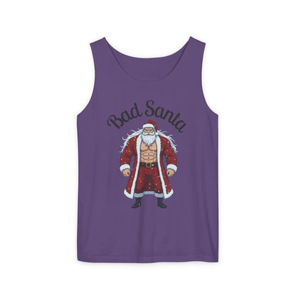 Bad Santa Workout Tank Top — Funny Christmas Gym Tank for Holiday Fitness
