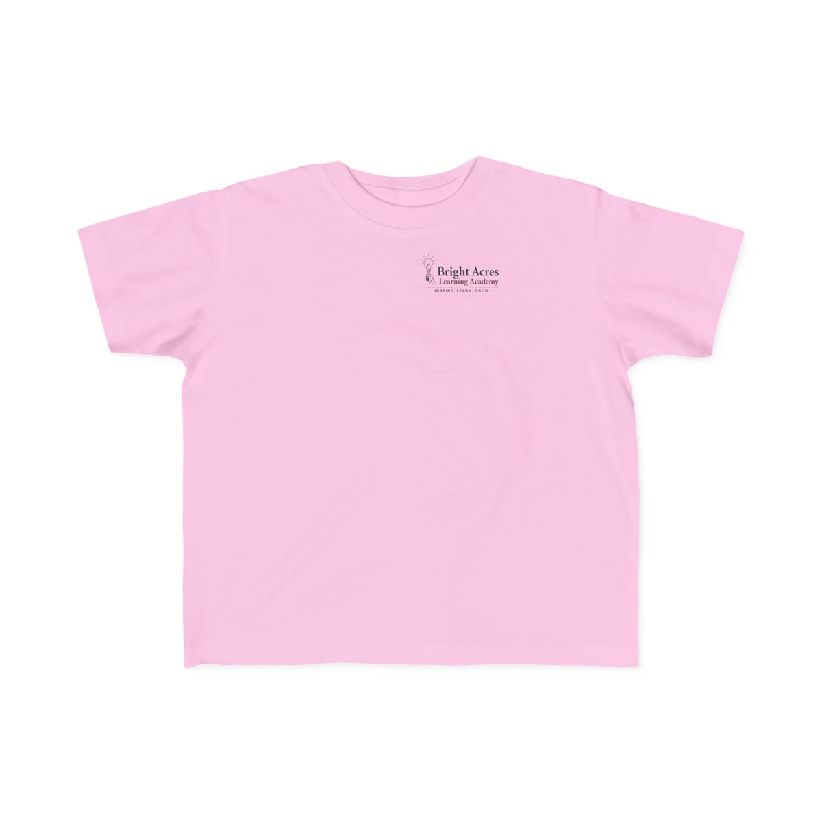 Bright Acres Bright Minds Together Toddler Tee — Pink, front
