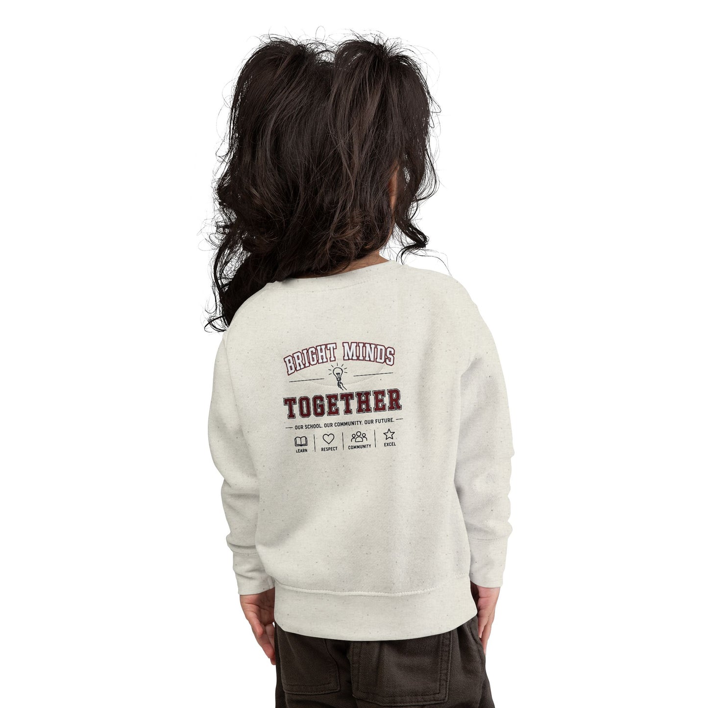 Bright Acres Learning Academy Toddler Sweatshirt — Inspire Learn Grow Logo Crew
