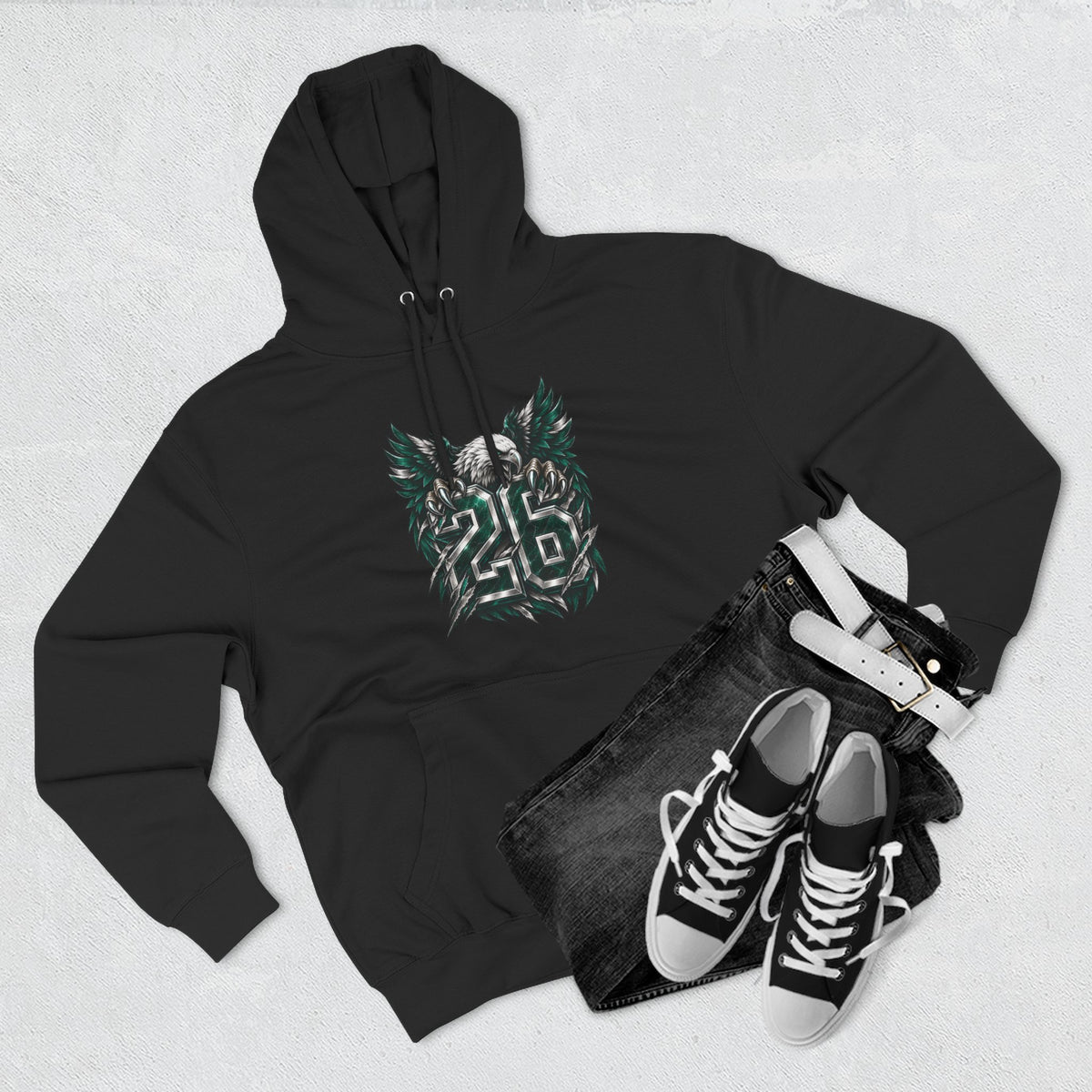 Midnight Wings 26 Football Hoodie