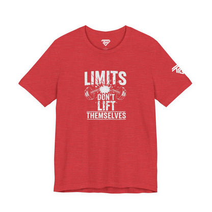 Gym Motivation T-Shirt – “Limits Don’t Lift Themselves” Fitness Tee