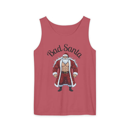 Bad Santa Workout Tank Top — Funny Christmas Gym Tank for Holiday Fitness