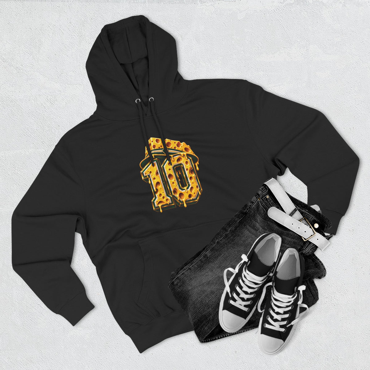 Cheese Crown 10 Football Hoodie