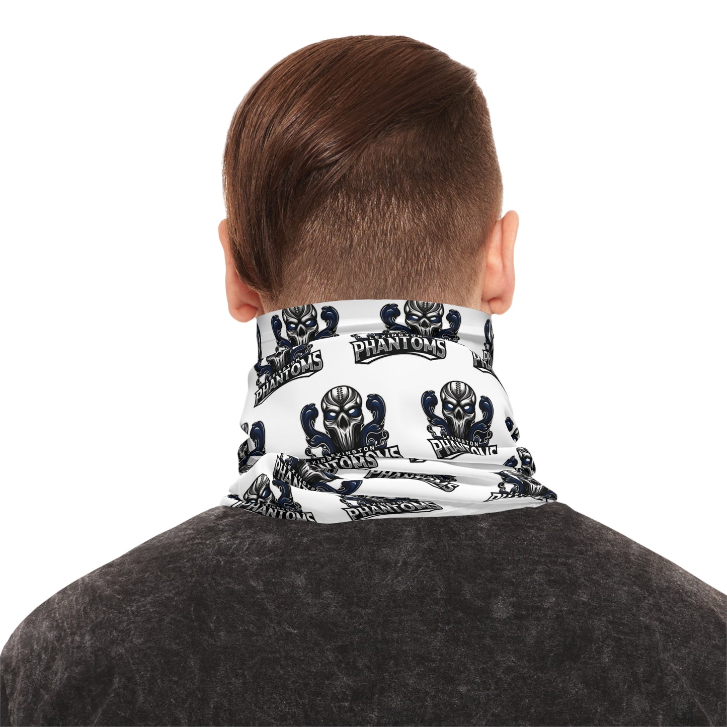 Phantoms White Logo Neck Gaiter