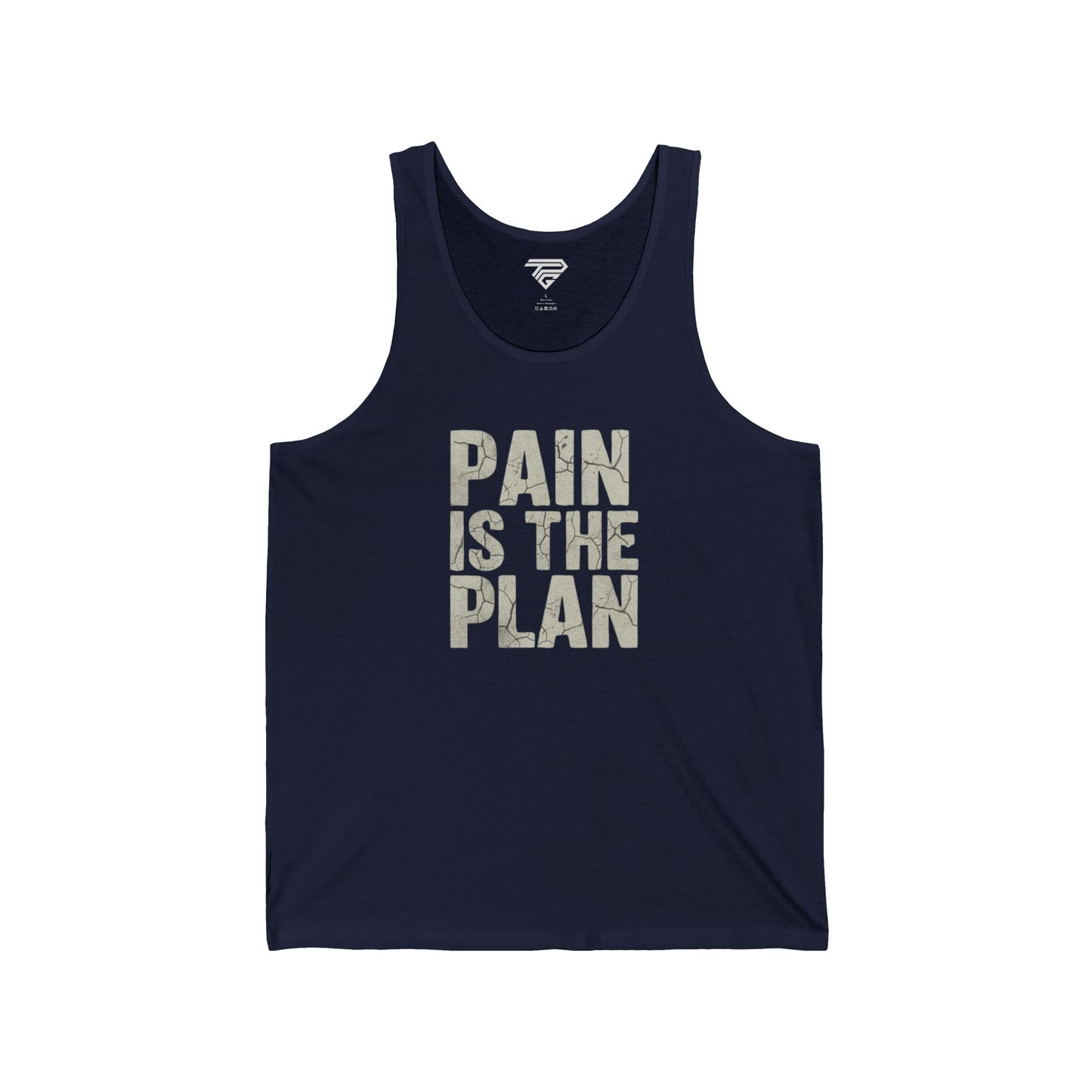 Pain Is The Plan Tank Top — Motivational Fitness Workout Jersey Tank