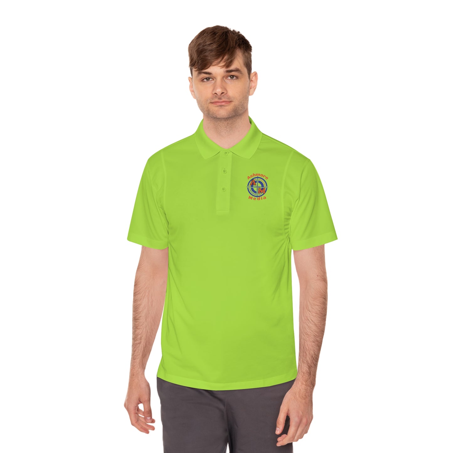 Ashmore's Media Logo Men's Sport Polo Shirt