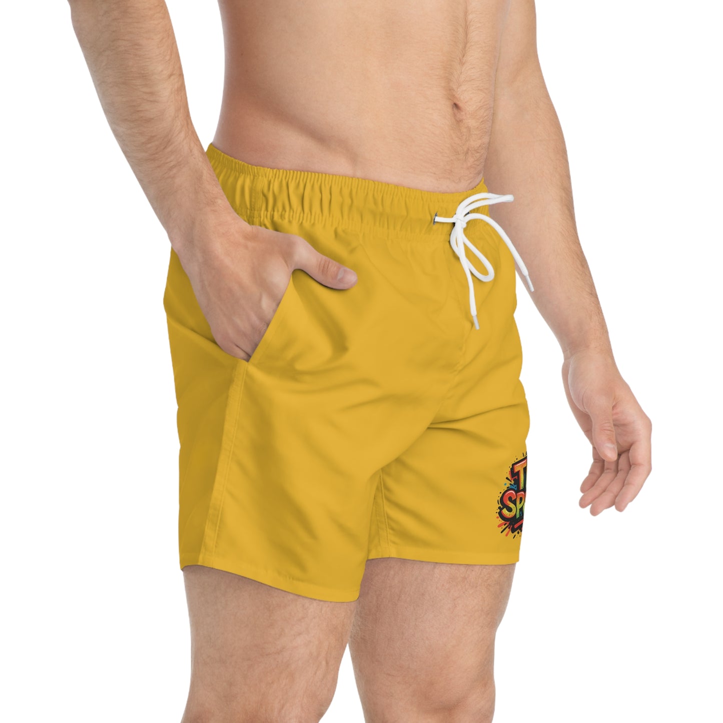 Graffiti Mid Length Swim Shorts