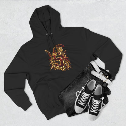 Burgundy Legion 5 Football Hoodie