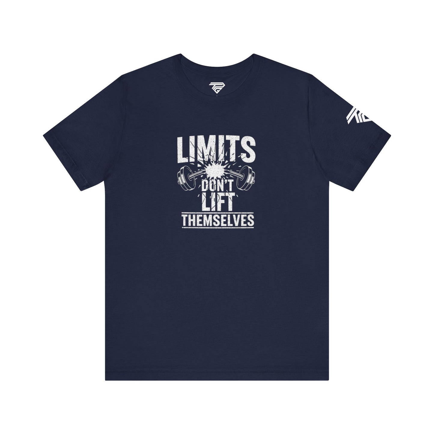 Gym Motivation T-Shirt – “Limits Don’t Lift Themselves” Fitness Tee