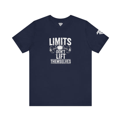 Gym Motivation T-Shirt – “Limits Don’t Lift Themselves” Fitness Tee