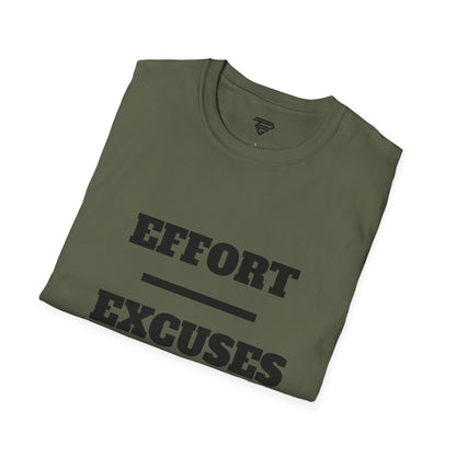 Motivational Unisex T-Shirt - 'Effort = Excuses'