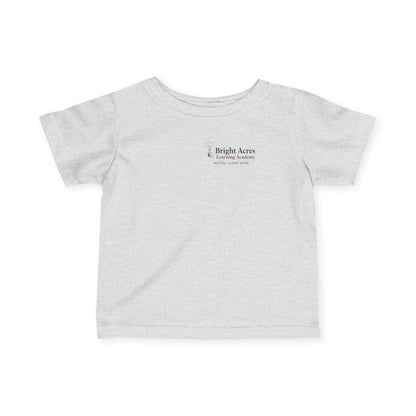 Bright Acres Bright Minds Together Infant Tee — Heather, front