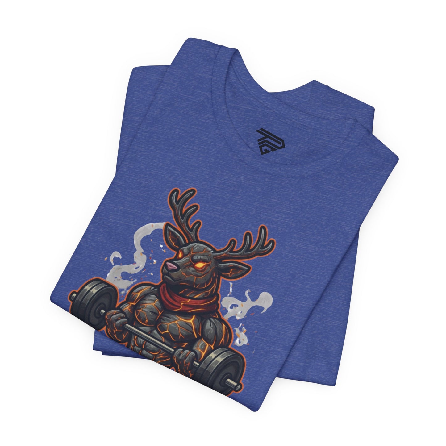 Reindeer Gains Gym T‑Shirt — Funny Christmas Workout Tee