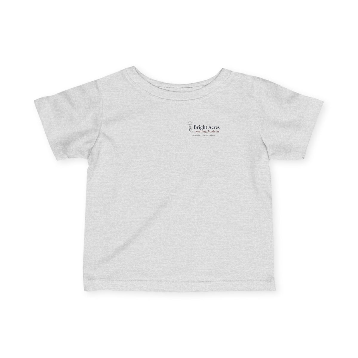 Bright Acres Small Beginnings Infant Tee — Heather, front