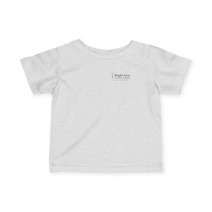 Bright Acres Small Beginnings Infant Tee — Heather, front