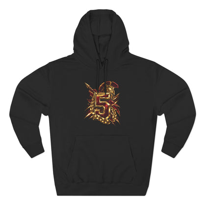 Burgundy Legion 5 Football Hoodie