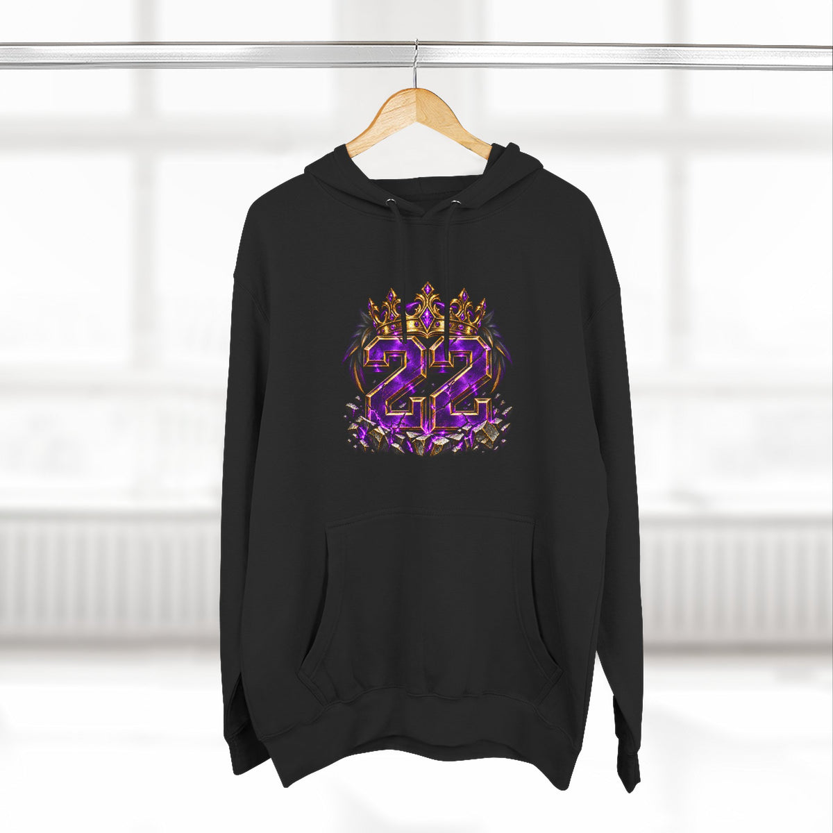 22nd Birthday Crown Graphic Hoodie