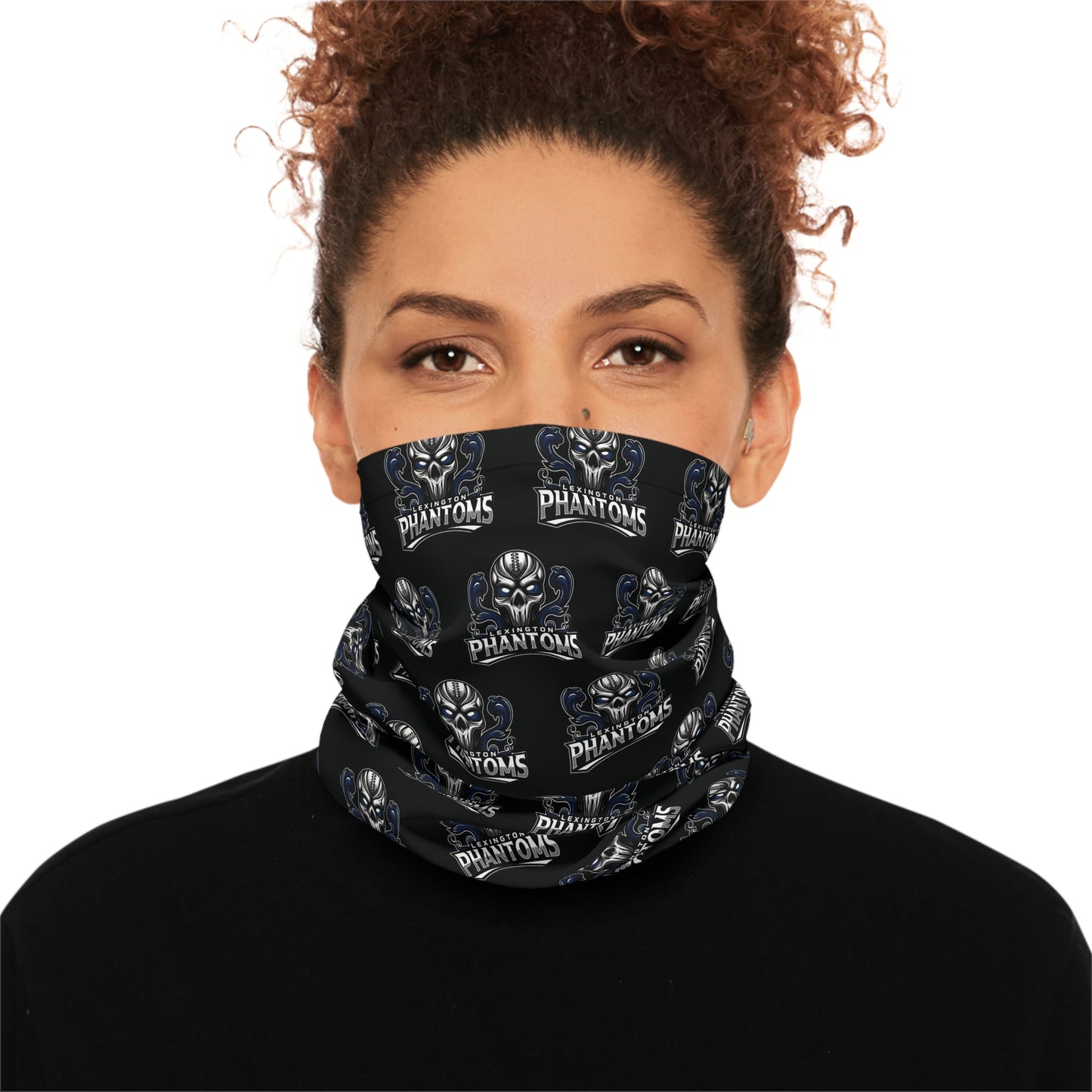 Phantoms Black Logo Neck Gaiter