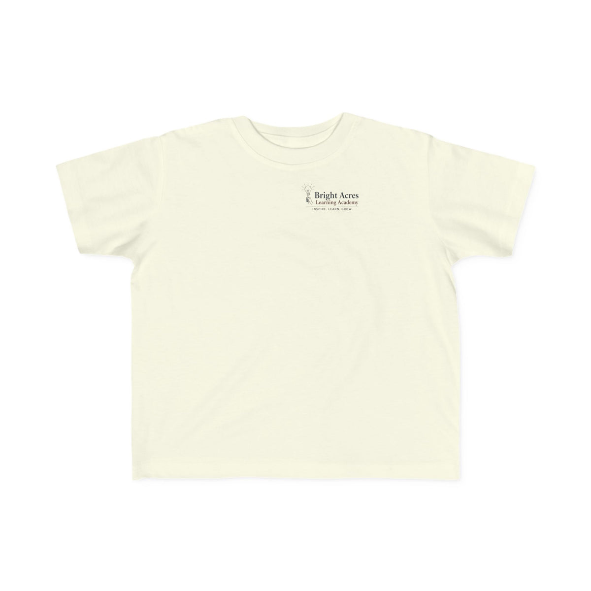 Bright Acres Bright Minds Together Toddler Tee — Natural, front