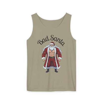 Bad Santa Workout Tank Top — Funny Christmas Gym Tank for Holiday Fitness