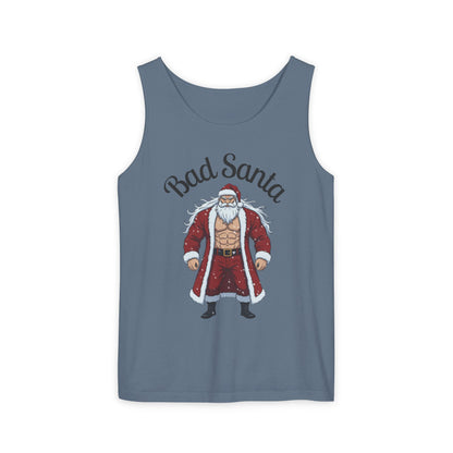Bad Santa Workout Tank Top — Funny Christmas Gym Tank for Holiday Fitness
