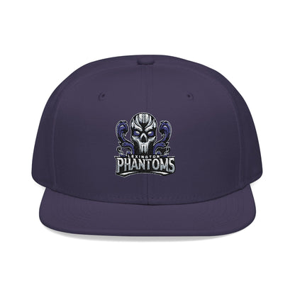 Embroidered Flat Bill Crown Snapback Hat