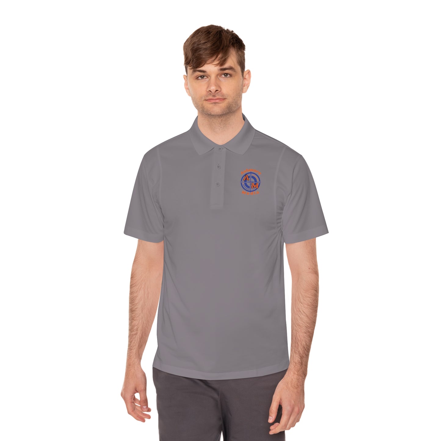 Ashmore's Media Logo Men's Sport Polo Shirt