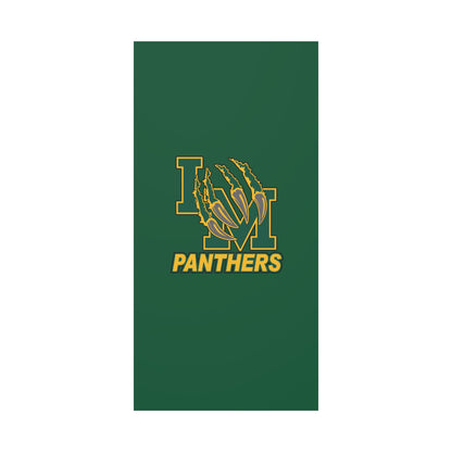 Panthers Logo Matte Stretched Canvas — Green & Gold Game Day Wall Art