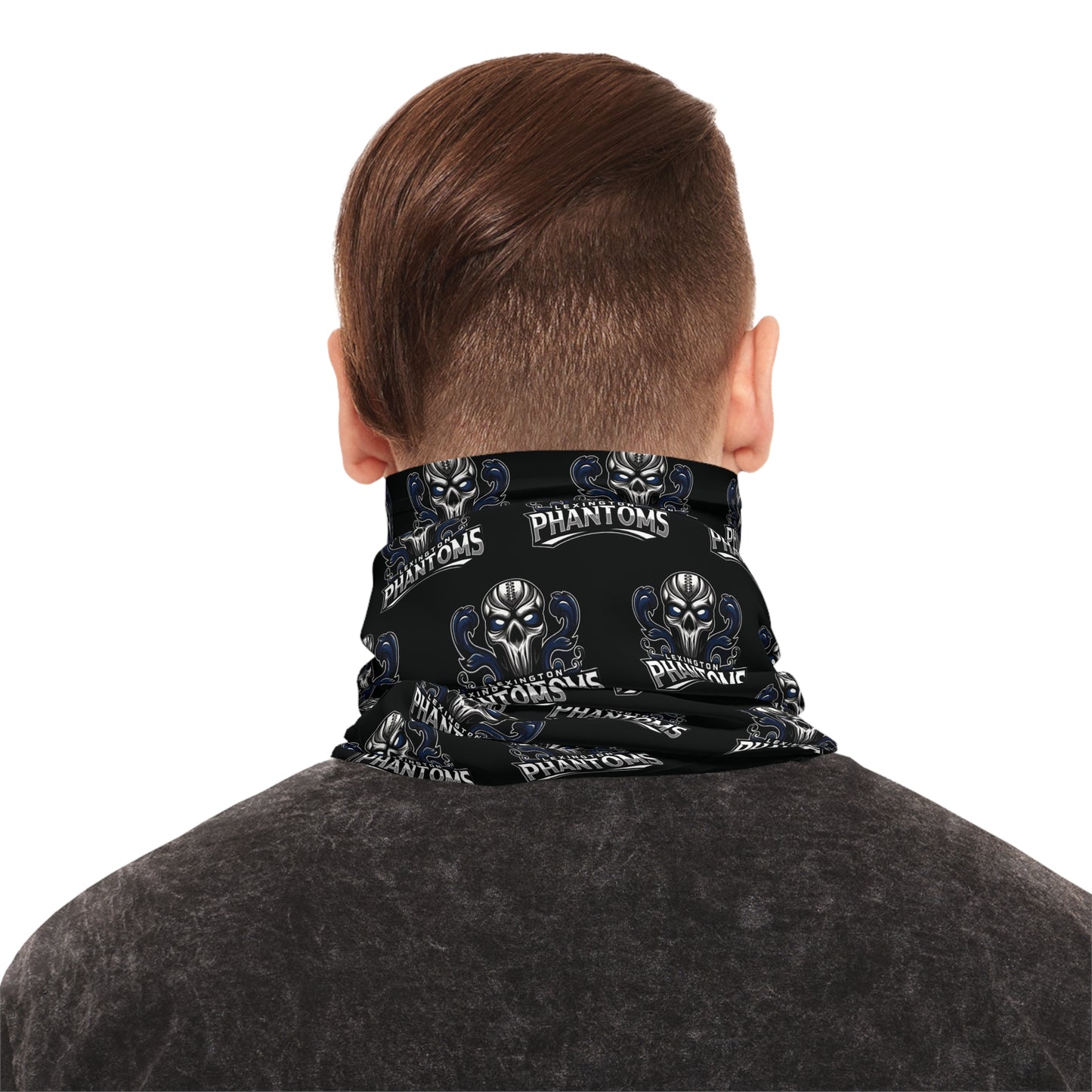 Phantoms Black Logo Neck Gaiter