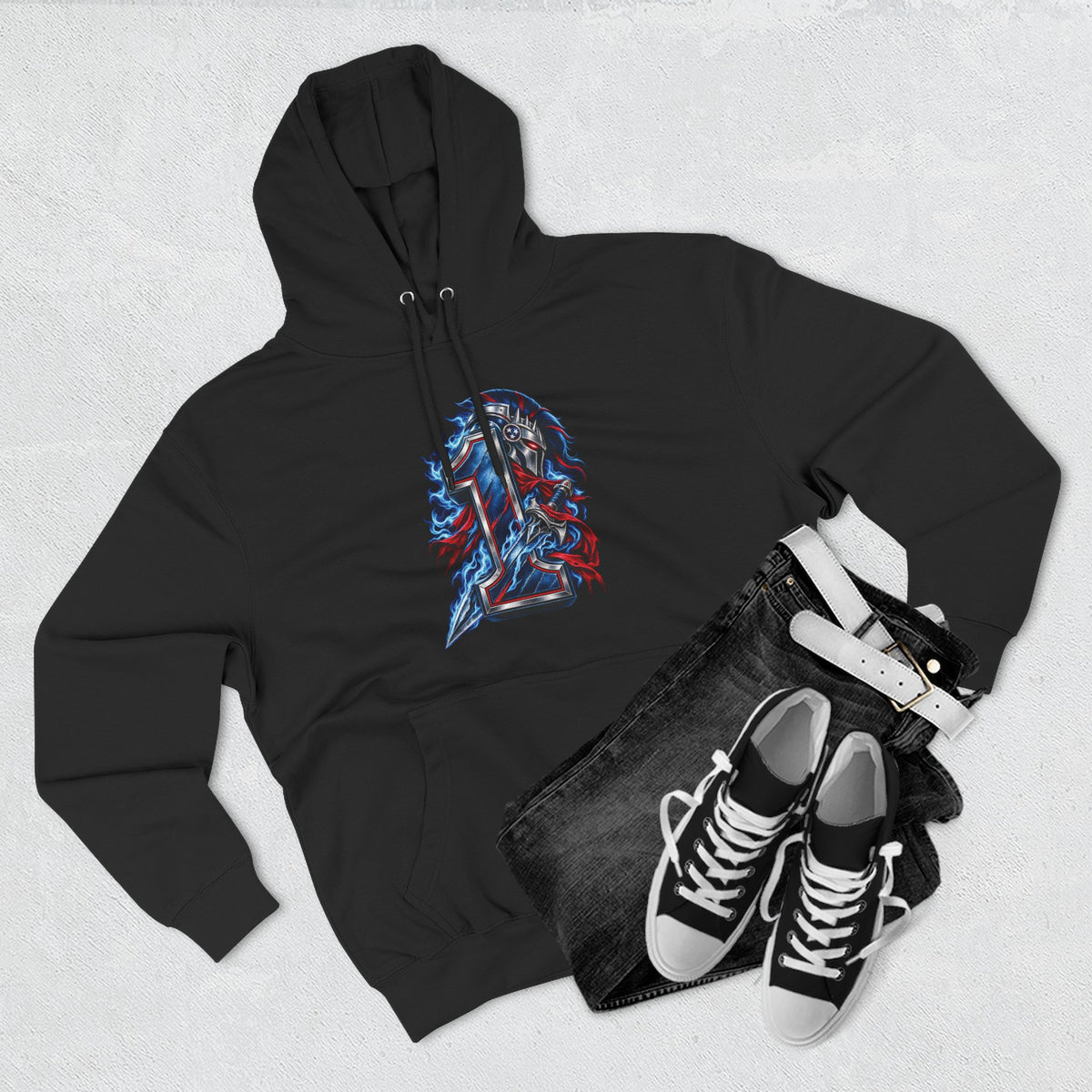 Blue Sentinel 1 Football Hoodie