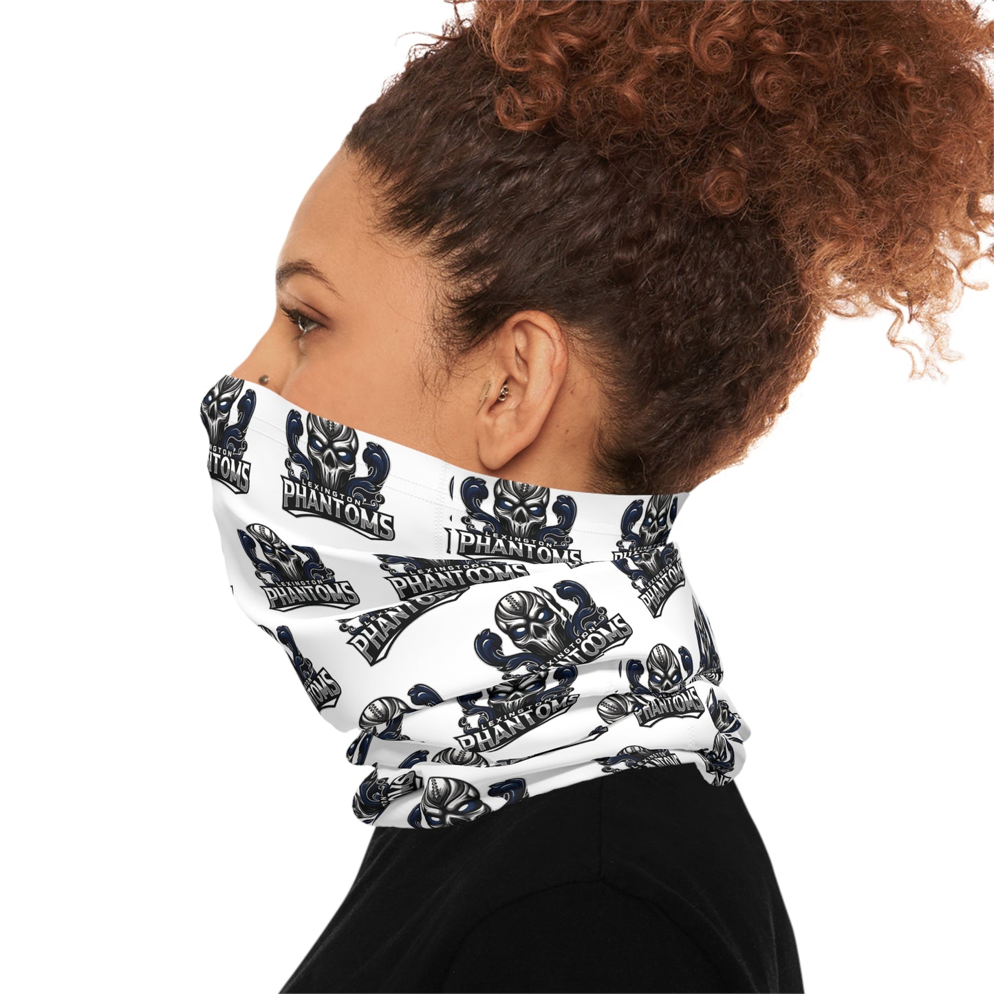 Phantoms White Logo Neck Gaiter