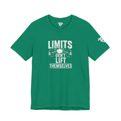 Gym Motivation T-Shirt – “Limits Don’t Lift Themselves” Fitness Tee