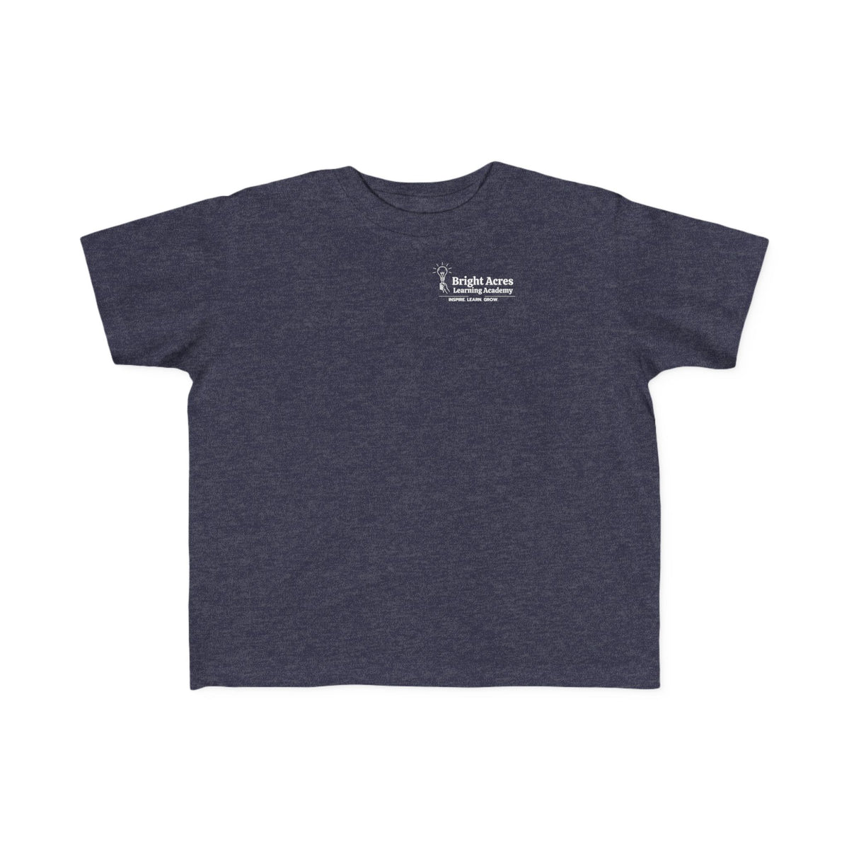 Bright Acres Bright Minds Together Toddler Tee — Vintage Navy, front