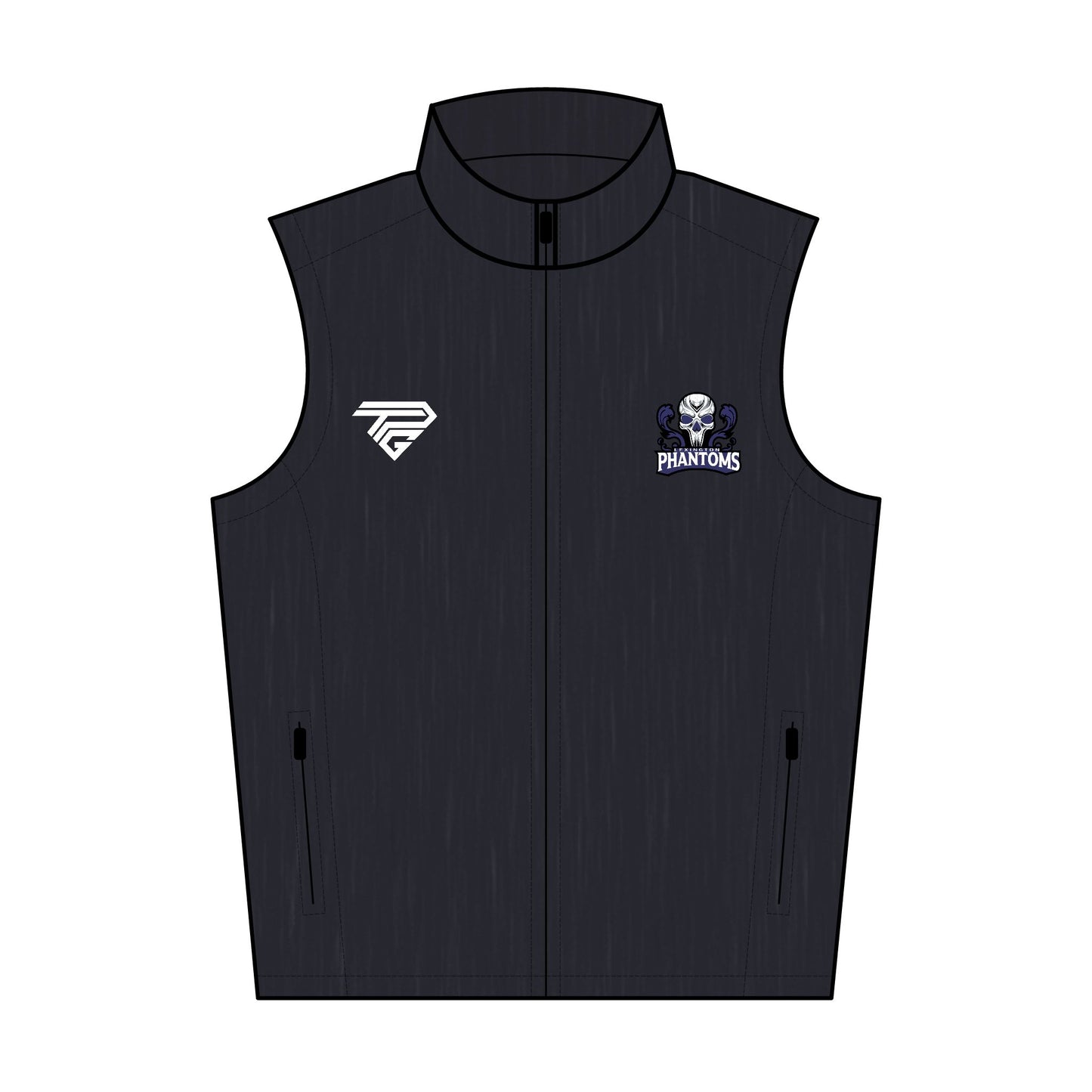 Phantoms Embroidered Men's Soft Shell Vest