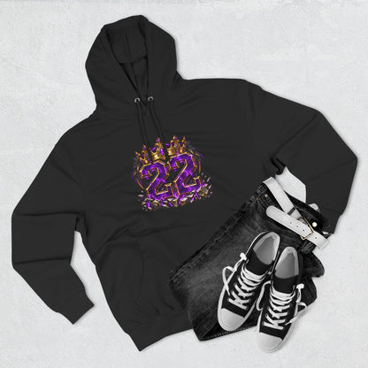 22nd Birthday Crown Graphic Hoodie
