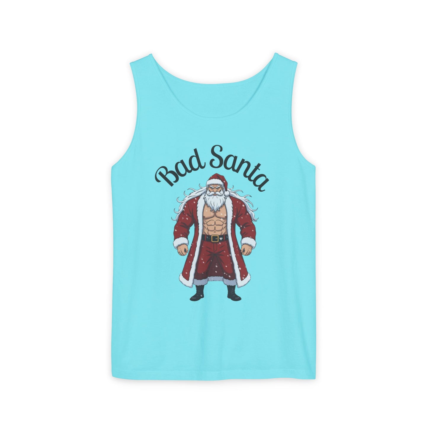 Bad Santa Workout Tank Top — Funny Christmas Gym Tank for Holiday Fitness