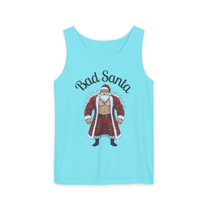 Bad Santa Workout Tank Top — Funny Christmas Gym Tank for Holiday Fitness