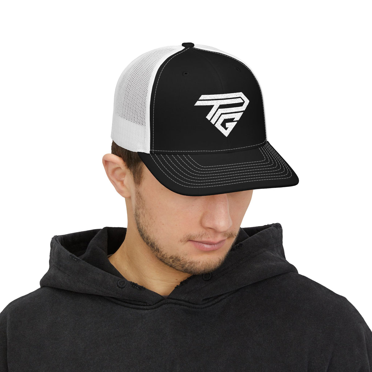 TPG Sports Geometric Logo Trucker Cap