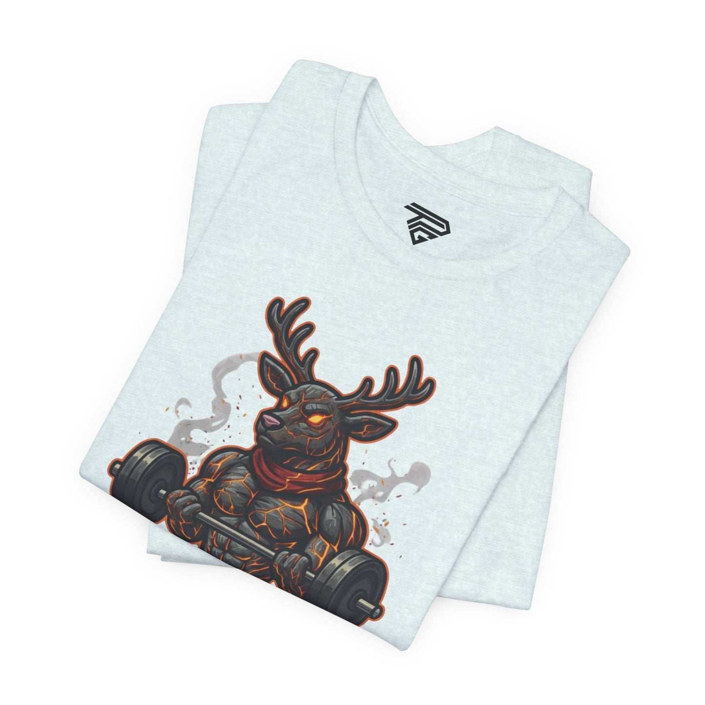 Reindeer Gains Gym T‑Shirt — Funny Christmas Workout Tee