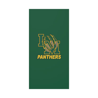 Panthers Logo Matte Stretched Canvas — Green & Gold Game Day Wall Art