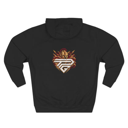 Burgundy Legion 5 Football Hoodie