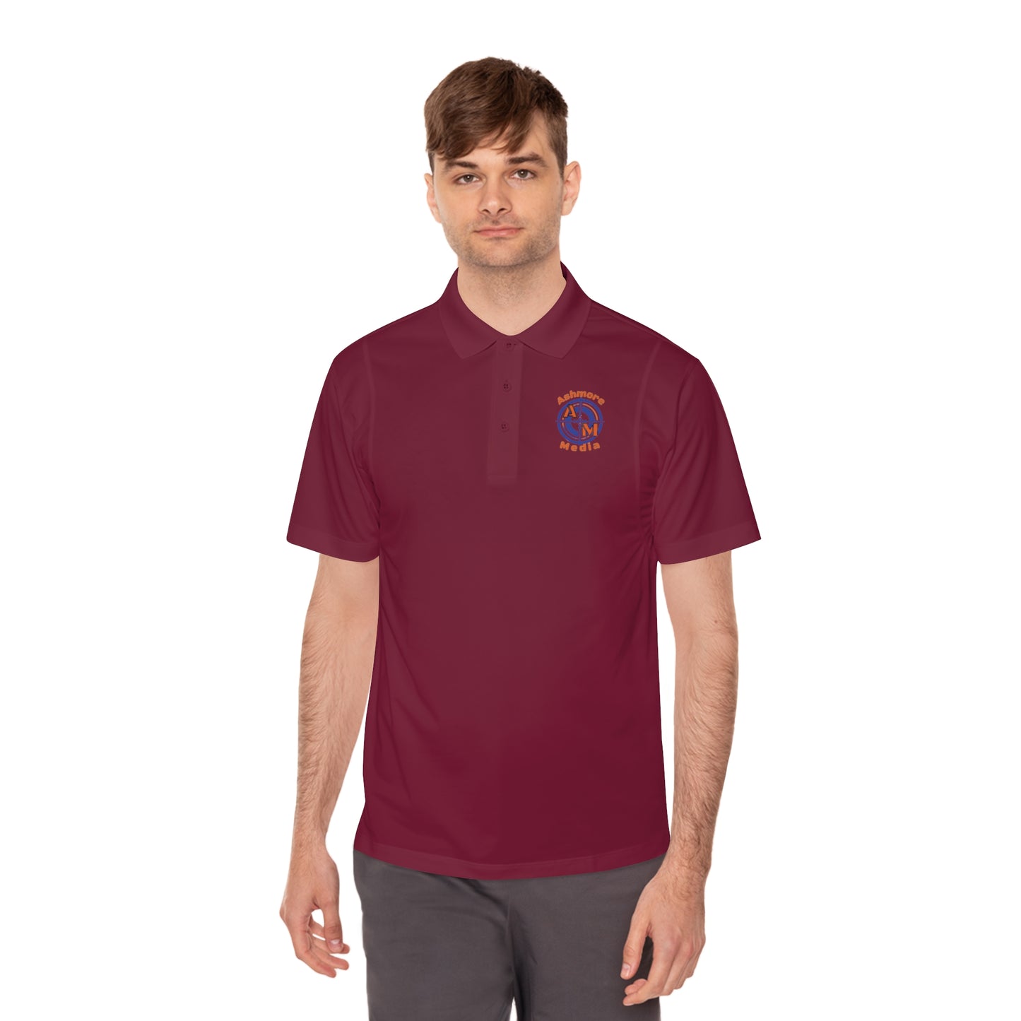 Ashmore's Media Logo Men's Sport Polo Shirt