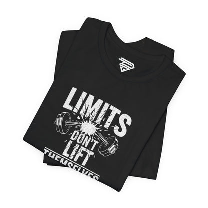 Gym Motivation T-Shirt – “Limits Don’t Lift Themselves” Fitness Tee