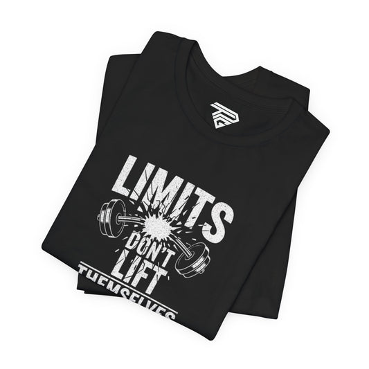 Gym Motivation T-Shirt – “Limits Don’t Lift Themselves” Fitness Tee