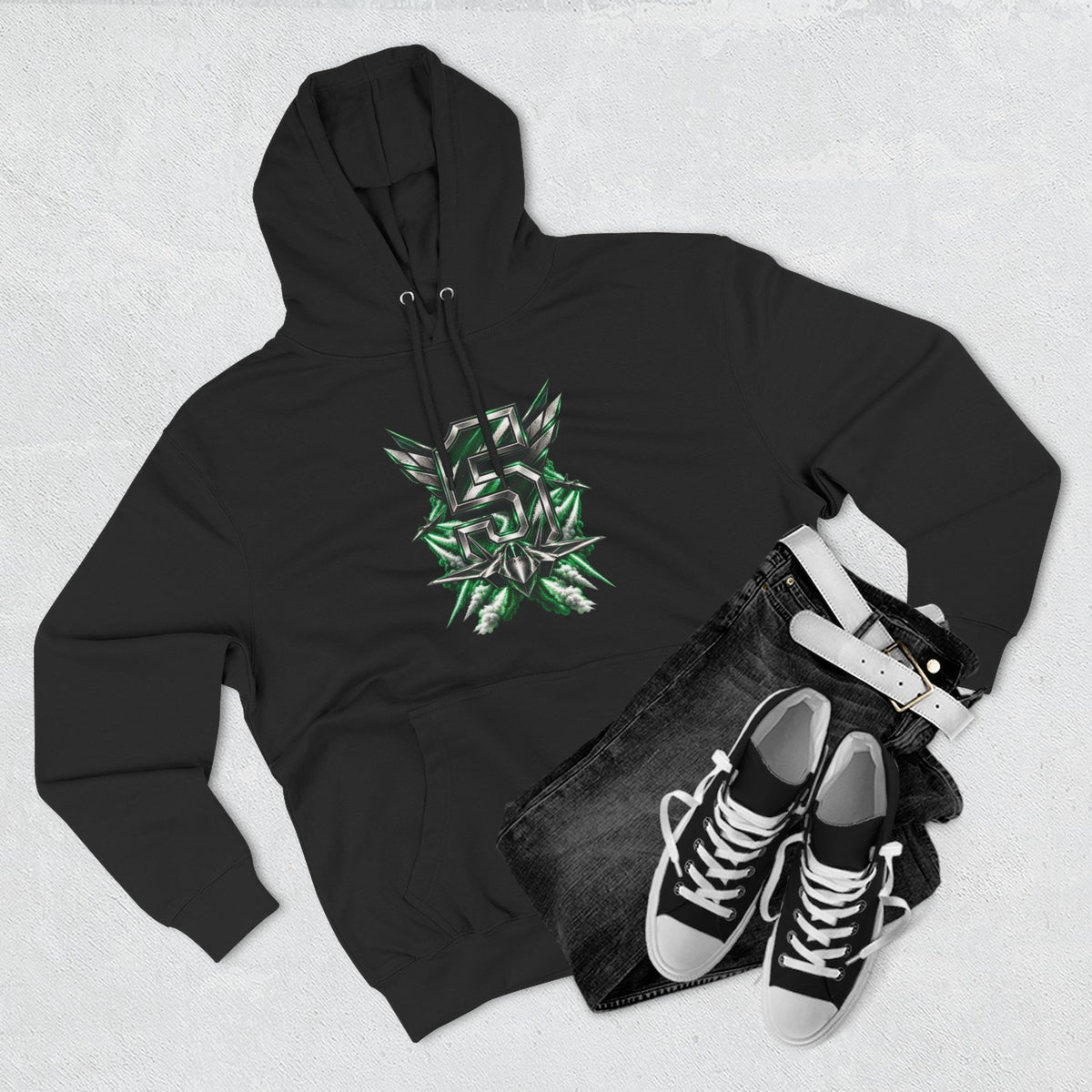 Emerald Flight 5 Football Hoodie